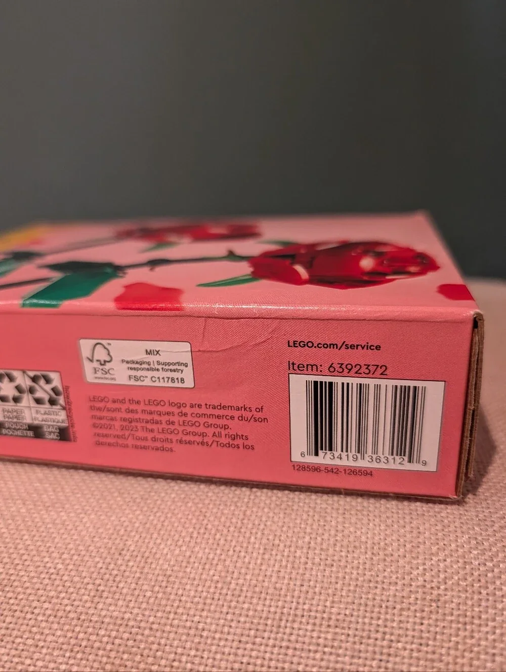 LEGO Roses Decorative Building Set - Red